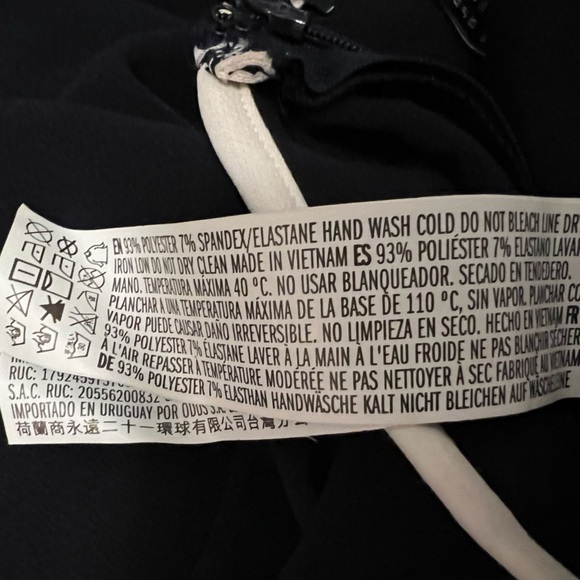 Forever 21 Black Pencil Skirt White Trim Size S - Picture 4 of 5